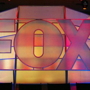 UNIVERSAL CITY, CA - JANUARY 17:  Fox Network logo is displayed during the 2005 Television Critics Winter Press Tour at the Hilton Universal Hotel on January 17, 2005 in Universal City, California.  (Photo by Frederick M. Brown/Getty Images) *** Local Caption *** Fox