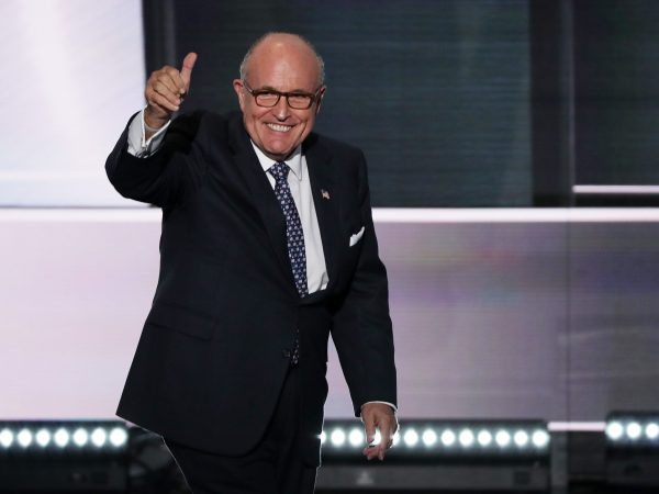 CLEVELAND, OH - JULY 18:  on the first day of the Republican National Convention on July 18, 2016 at the Quicken Loans Arena in Cleveland, Ohio. An estimated 50,000 people are expected in Cleveland, including hundreds of protesters and members of the media. The four-day Republican National Convention kicks off on July 18. (Photo by Alex Wong/Getty Images)