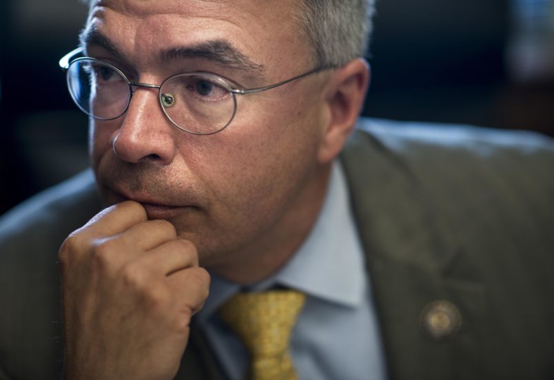 WASHINGTON, DC - JULY 10:  Doctor and Congressman Andy Harris (D-MD) works with staff on an amendment to overturn the city's marijuana decriminalization law, on Capitol Hill in Washington, DC Thursday, July 10, 2014. Rep. Harris represents Maryland's 1st Congressional District of Maryland. (Photo by Melina Mara/The Washington Post)