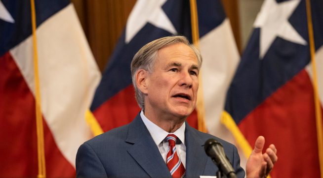 Texas Governor Greg Abbott announces the reopening of more Texas businesses during the COVID-19 pandemic at a press conference at the Texas State Capitol in Austin on Monday, May 18, 2020. Abbott said that childcare facilities, youth camps, some professional sports, and bars may now begin to fully or partially reopen their facilities as outlined by regulations listed on the Open Texas website. (Lynda M. Gonzalez/The Dallas Morning News Pool)