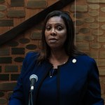 ROCHESTER, NY - SEPTEMBER 20:  New York State Attorney General Letitia James speaks at a news conference about the ongoing investigation into the death of Daniel Prude September 20, 2020 in Rochester, New York. Prude died March 30 after being taken off life support following his arrest by Rochester police.   (Photo by Joshua Rashaad McFadden/Getty Images)