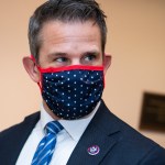 UNITED STATES - MAY 12: Rep. Adam Kinzinger, R-Ill., is seen in the Capitol Visitor Center before House Republicans voted to remove Rep. Liz Cheney, R-Wyo., from the position of House Republican Conference Chair on Wednesday, May 12, 2021. (Photo By Tom Williams/CQ Roll Call)