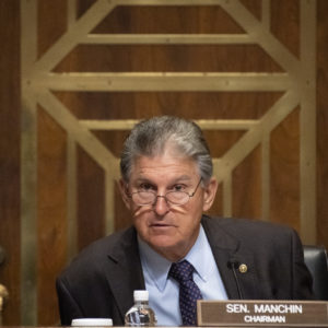 UNITED STATES - May 27: Chairman Joe Manchin, D-W. Va., speaks during the Senate Energy and Natural Resources Committee markup to vote on pending nominations in Washington on Thursday, May 27, 2021. (Photo by Caroline Brehman/CQ Roll Call)