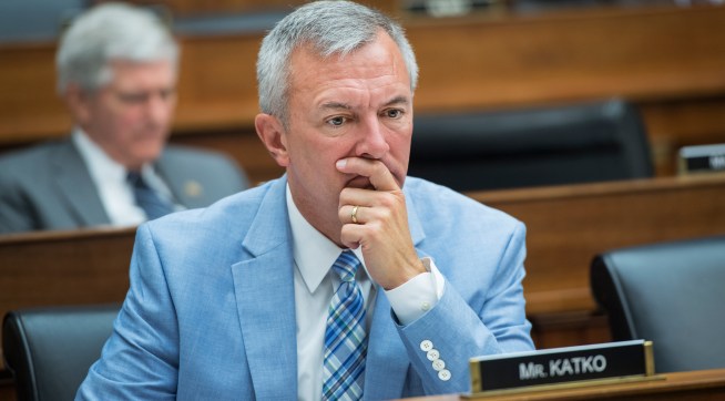 UNITED STATES - SEPTEMBER 15: Rep. John Katko, R-N.Y., attends a House Transportation and Infrastructure Committee markup in Rayburn Building, September 15, 2016. (Photo By Tom Williams/CQ Roll Call)