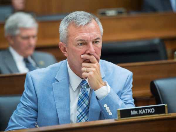 UNITED STATES - SEPTEMBER 15: Rep. John Katko, R-N.Y., attends a House Transportation and Infrastructure Committee markup in Rayburn Building, September 15, 2016. (Photo By Tom Williams/CQ Roll Call)
