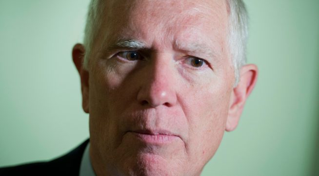 UNITED STATES - MAY 17: Rep. Mo Brooks, R-Ala., talks with reporters after a meeting of the House Republican Conference in the Capitol, May 17, 2016. (Photo By Tom Williams/CQ Roll Call)
