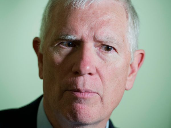 UNITED STATES - MAY 17: Rep. Mo Brooks, R-Ala., talks with reporters after a meeting of the House Republican Conference in the Capitol, May 17, 2016. (Photo By Tom Williams/CQ Roll Call)