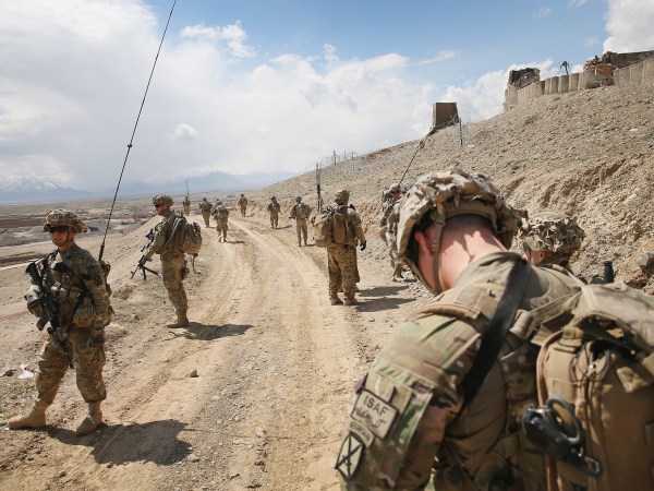 on March 28, 2014 in Pul-e Alam, Afghanistan.