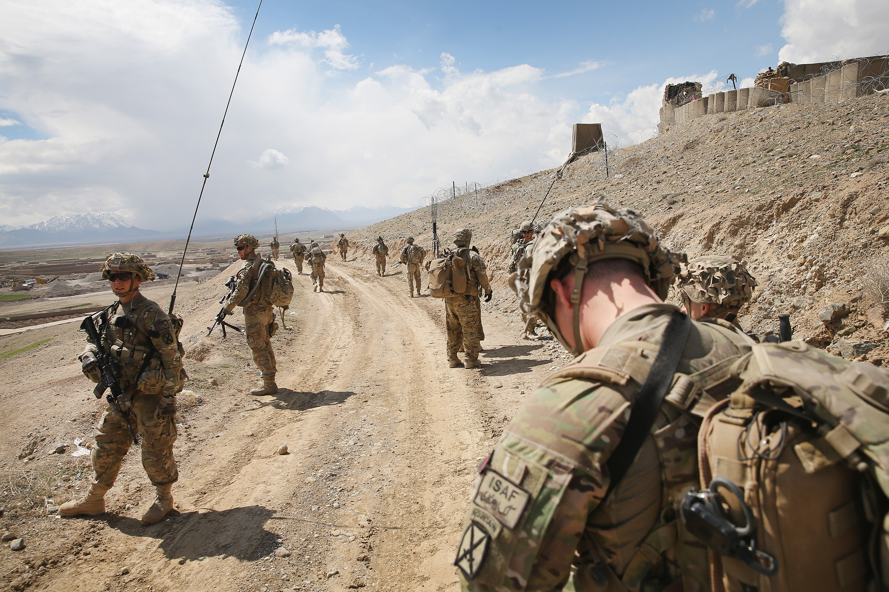 Американские солдаты в Афганистане 2001.