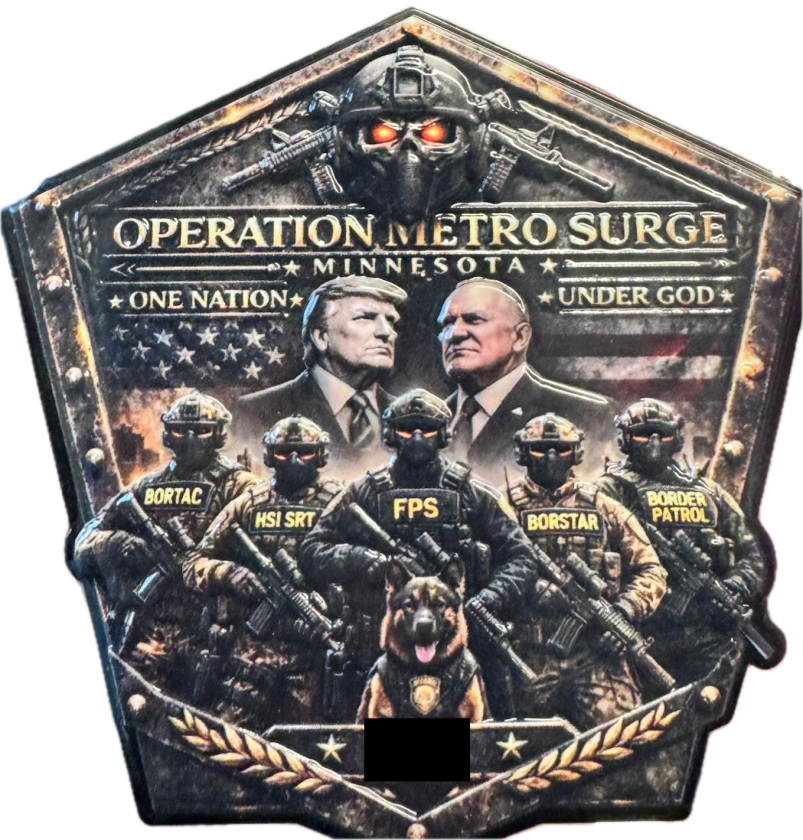 Staff At Minnesota Deportation Hub Received ‘Obscene' Trump-Themed Challenge Coins Adorned With Skulls