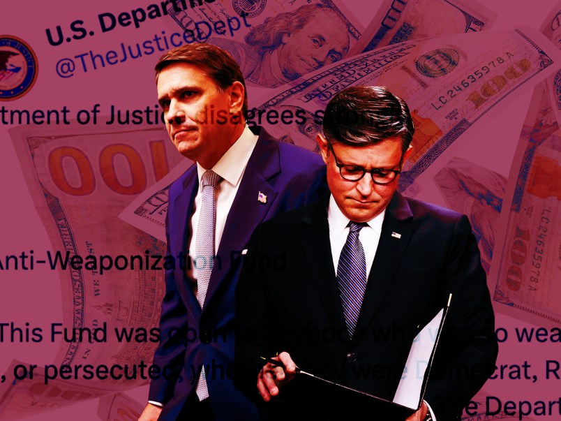 DOJ Trumpets That It Will ‘Abide by’ Slush Fund Court Order After GOP Balks At Funding ICE, Ballroom