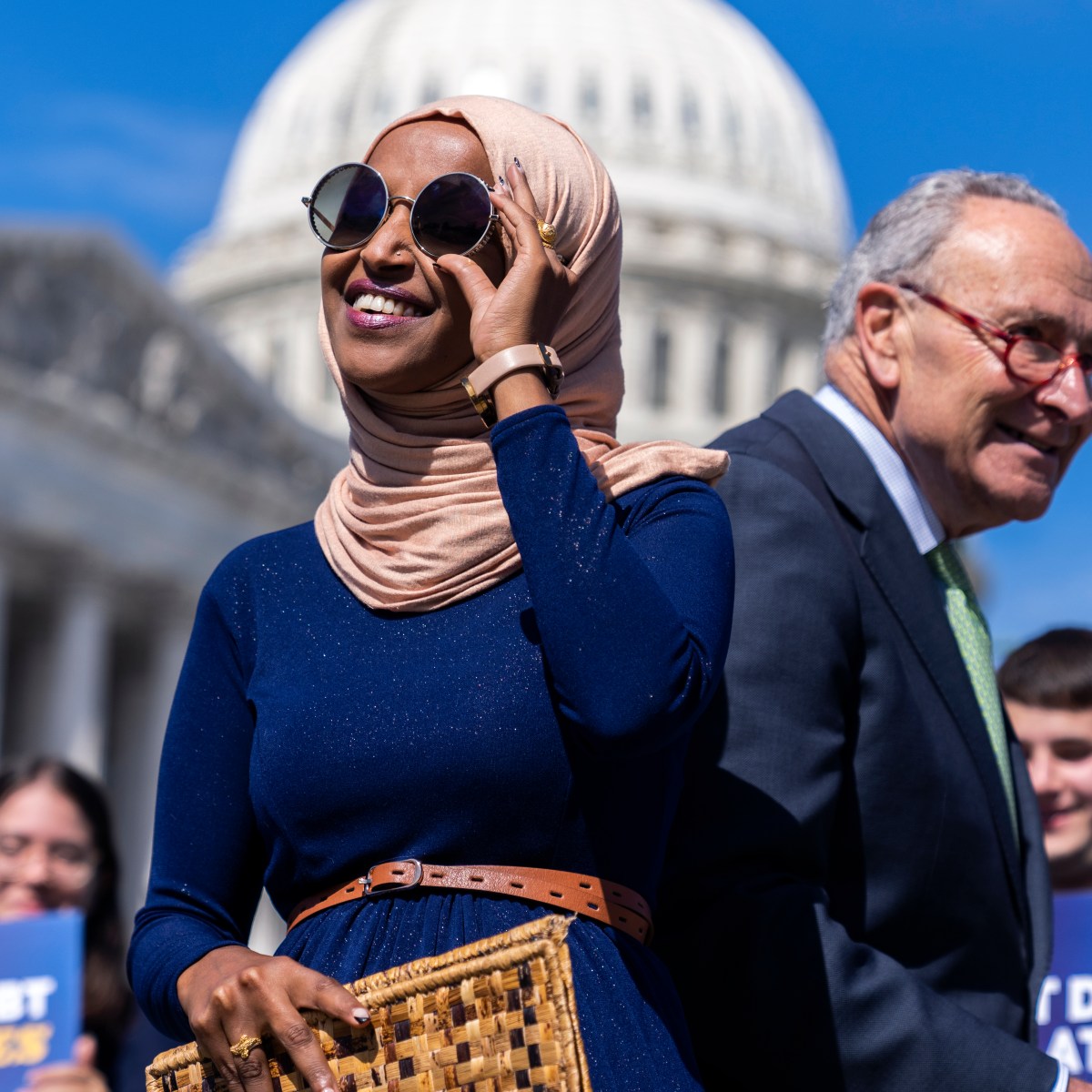 Chuck Schumer Once Decried GOP ‘Silence’ on Trump’s Racist Attacks on Ilhan Omar. Now He’s the Silent One. 