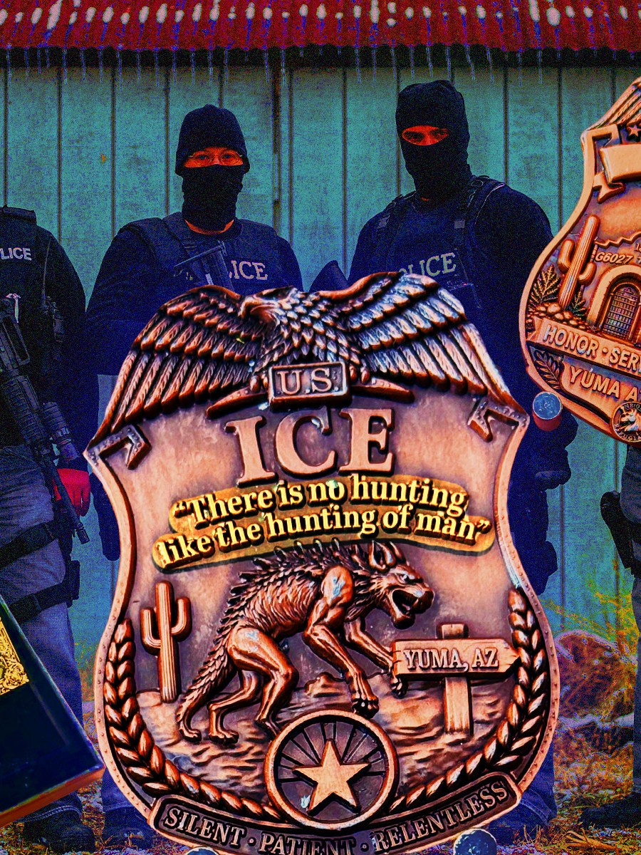 Chilling ICE Challenge Coin Features a Slogan About ‘Hunting’ Humans