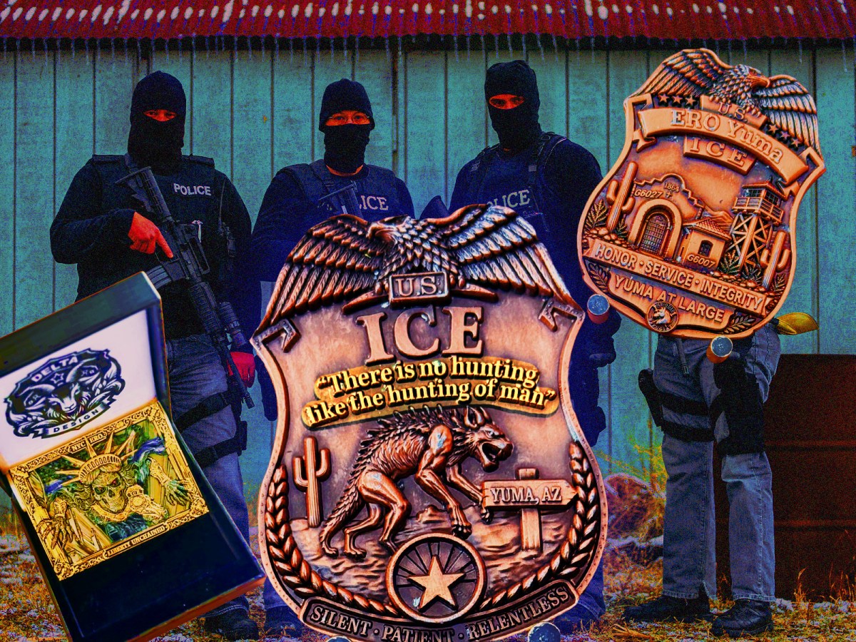 Chilling ICE Challenge Coin Features a Slogan About ‘Hunting’ Humans